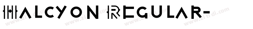 Halcyon Regular字体转换